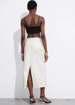 New & Other Stories Denim Midi Skirt