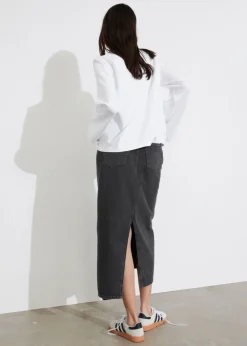 New & Other Stories Denim Midi Skirt
