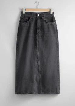 New & Other Stories Denim Midi Skirt