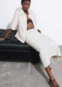New & Other Stories Denim Midi Skirt