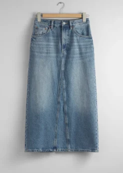New & Other Stories Denim Midi Skirt
