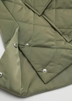 Shop & Other Stories Diamond-Quilted Jacket Khaki