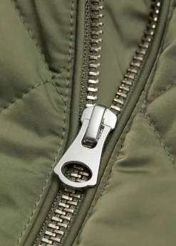 Shop & Other Stories Diamond-Quilted Jacket Khaki