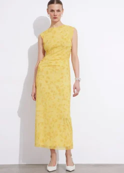 New & Other Stories Draped Sleeveless Midi Dress