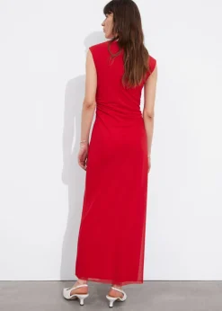 New & Other Stories Draped Sleeveless Midi Dress