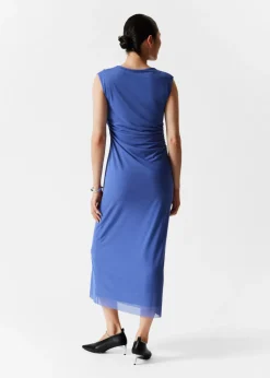 New & Other Stories Draped Sleeveless Midi Dress