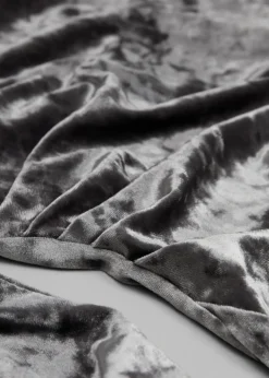 Cheap & Other Stories Draped Velvet Midi Dress Grey