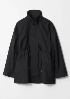Outlet & Other Stories Drawstring Waist Jacket Black