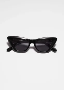Online & Other Stories Edgy Cat-Eye Sunglasses Black