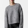 Flash Sale & Other Stories Embroidered Merino-Blend Jumper Grey
