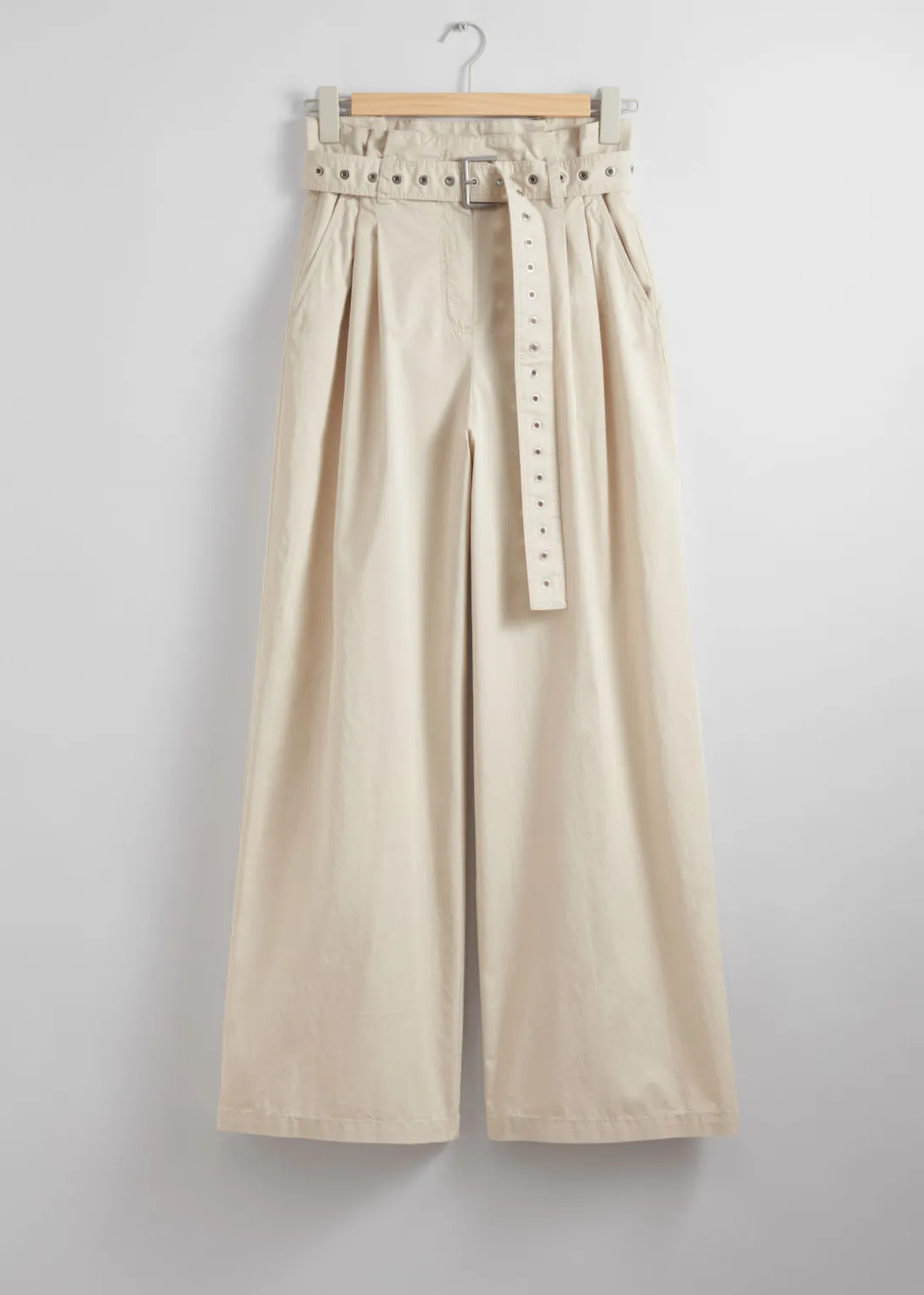 Hot & Other Stories Eyelet-Belt Paperbag Trousers