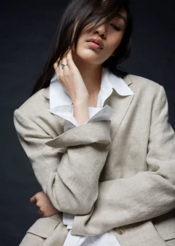 Shop & Other Stories Fitted Linen Blazer