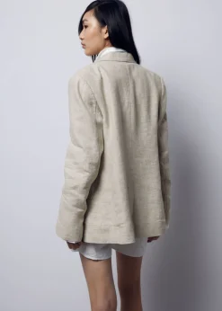 Shop & Other Stories Fitted Linen Blazer