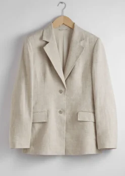 Shop & Other Stories Fitted Linen Blazer
