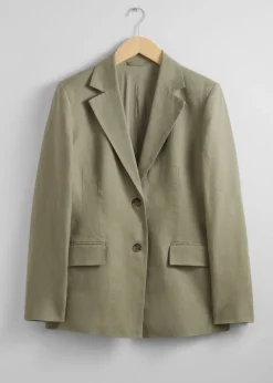 Shop & Other Stories Fitted Linen Blazer