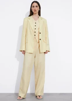 Shop & Other Stories Fitted Linen Blazer