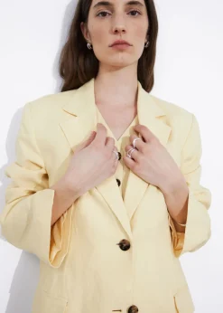 Shop & Other Stories Fitted Linen Blazer