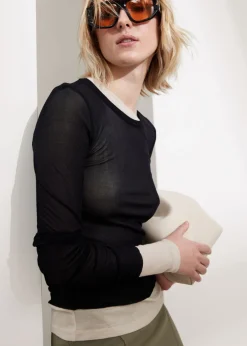 Cheap & Other Stories Fitted Mulberry Silk Top