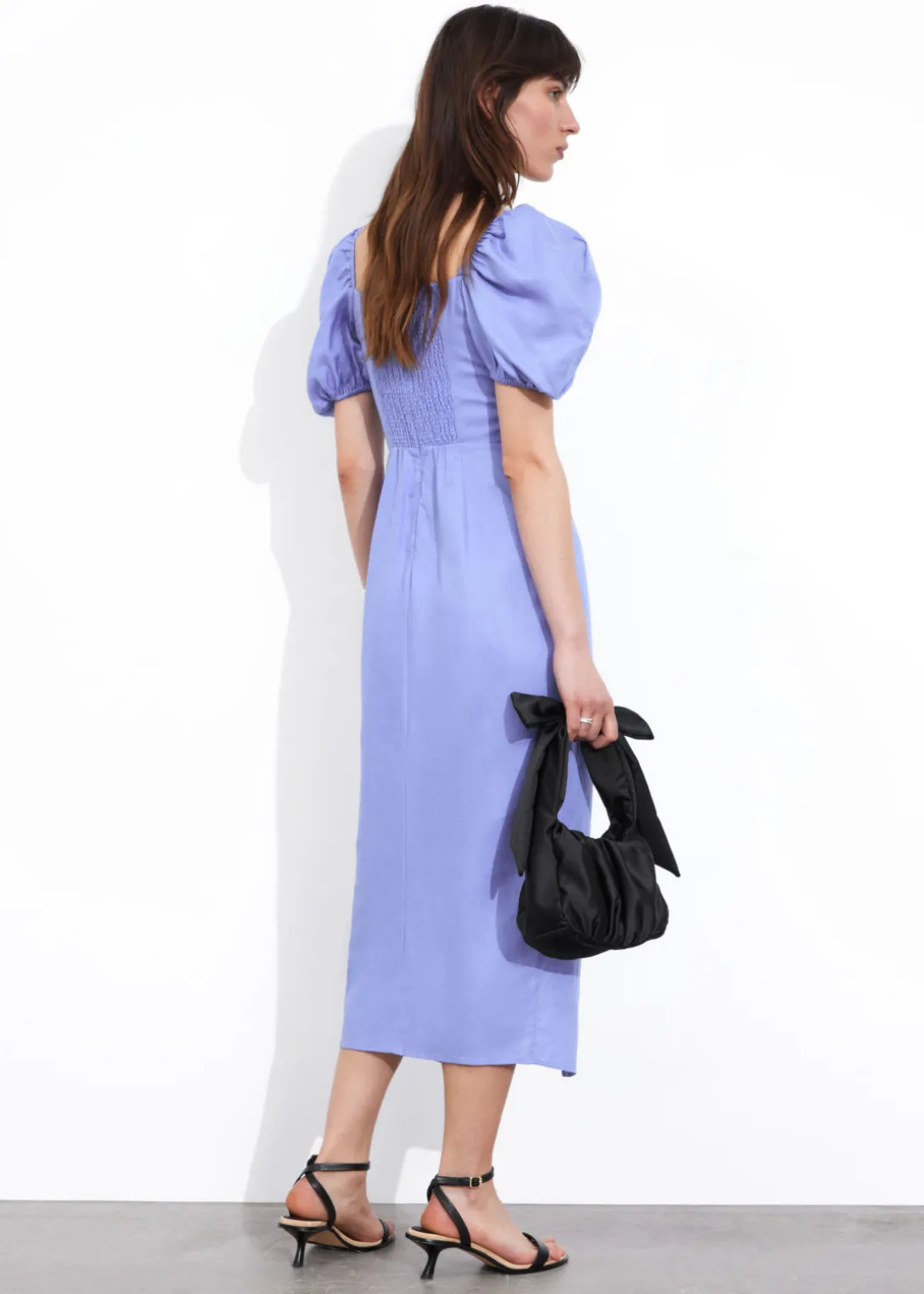 Store & Other Stories Fitted Puff Sleeve Dress