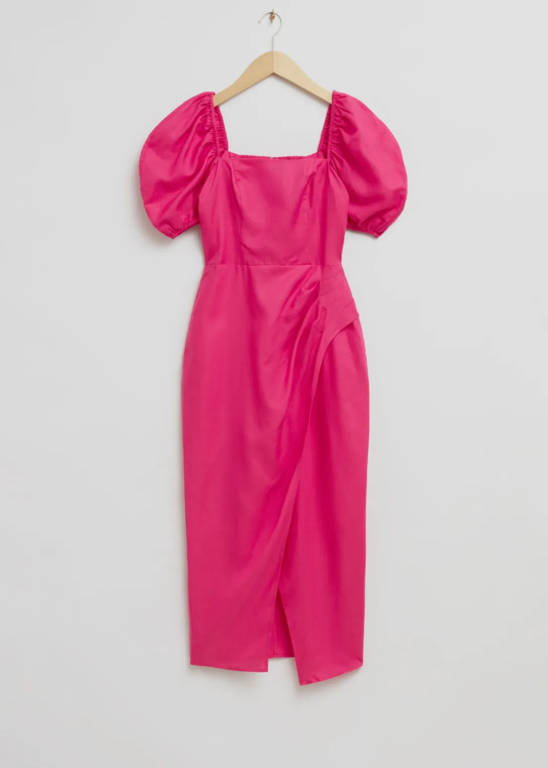 Store & Other Stories Fitted Puff Sleeve Dress