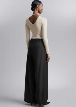 Shop & Other Stories Fitted Rib-Knit Top