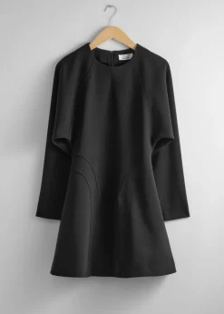 Clearance & Other Stories Flared Mini Dress Black