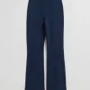 Shop & Other Stories Flared Trousers Dark Blue