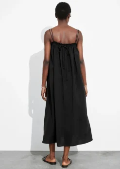 Store & Other Stories Floaty Strappy Midi Dress