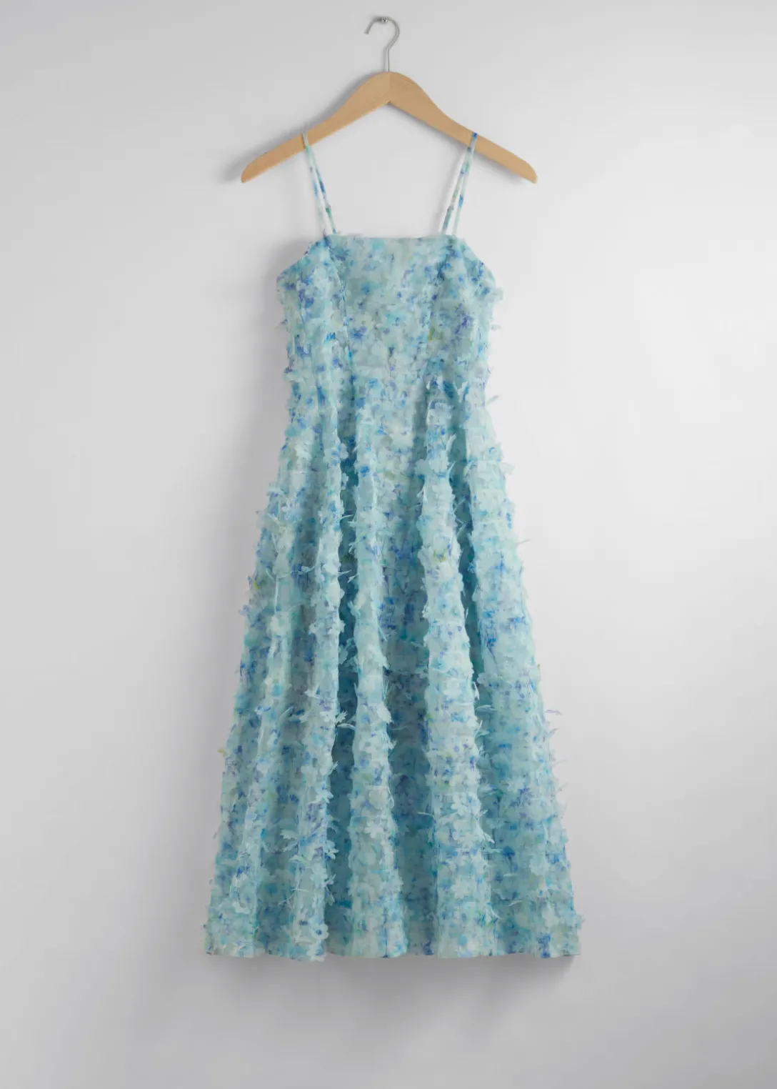 Best Sale & Other Stories Floral-Appliqué Midi Dress Green/Blue
