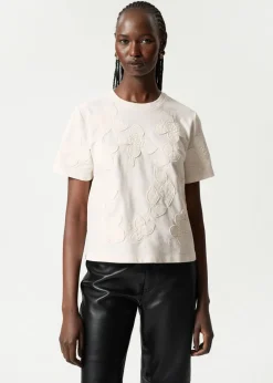 Fashion & Other Stories Floral-Appliqué T-Shirt