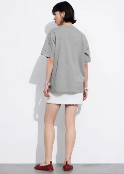 Discount & Other Stories Floral-Appliqué T-Shirt