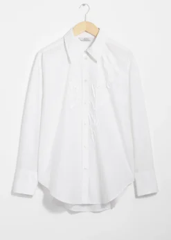 Cheap & Other Stories Floral-Embroidery Shirt