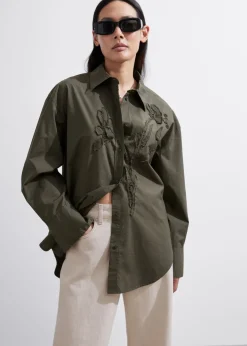 Cheap & Other Stories Floral-Embroidery Shirt