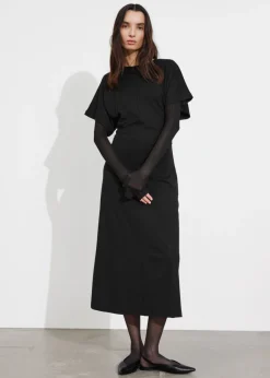 Best Sale & Other Stories Flutter-Sleeve Midi Dress