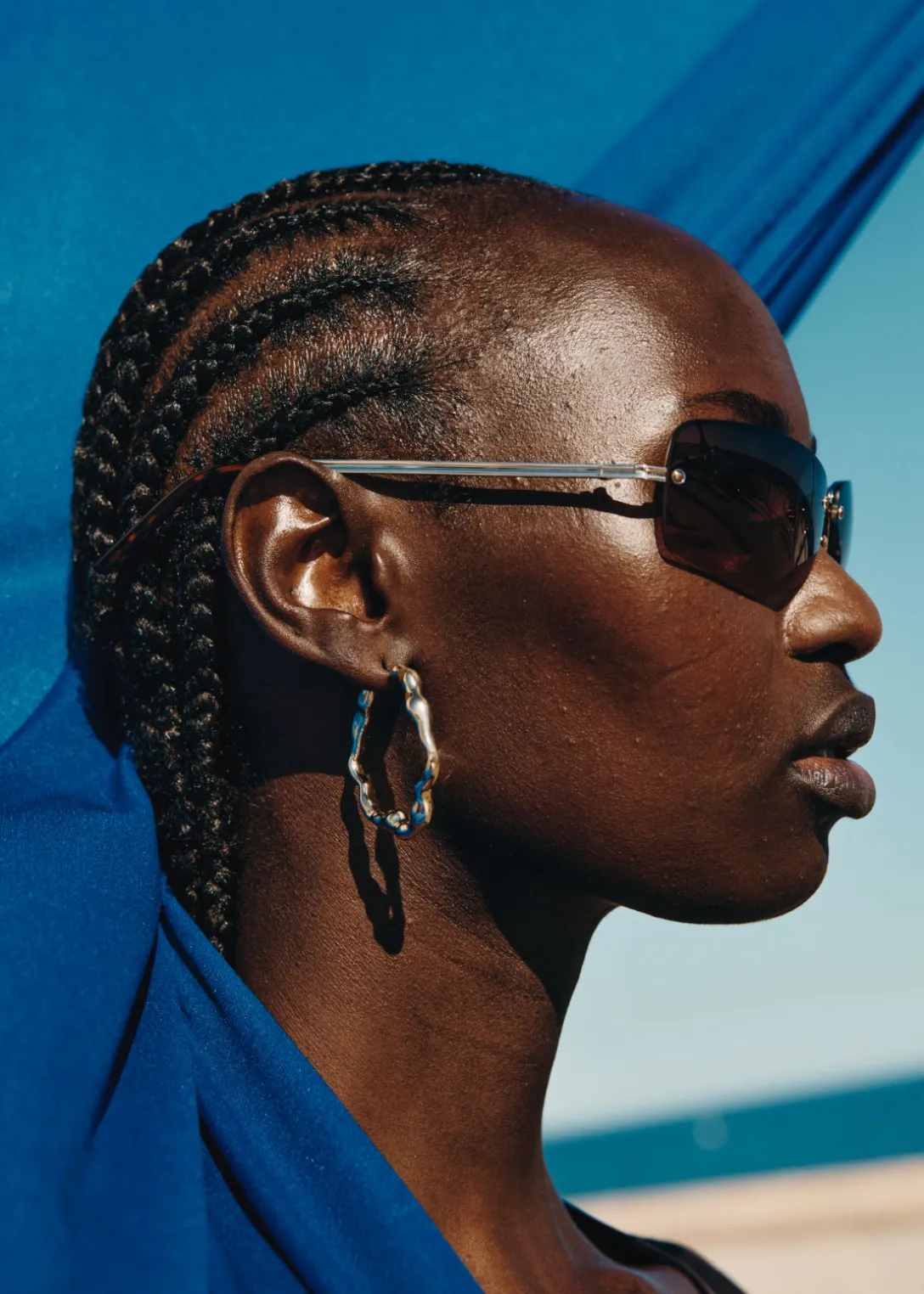 Best & Other Stories Frameless Rectangular Sunglasses
