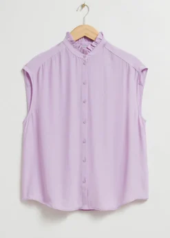 Discount & Other Stories Frilled Collar Blouse