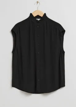 Discount & Other Stories Frilled Collar Blouse