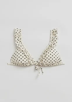 Shop & Other Stories Frilled Triangle Bikini Top