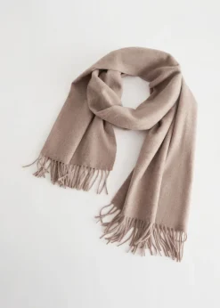 Flash Sale & Other Stories Fringed Wool Blanket Scarf