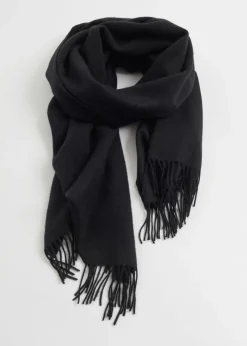 Flash Sale & Other Stories Fringed Wool Blanket Scarf