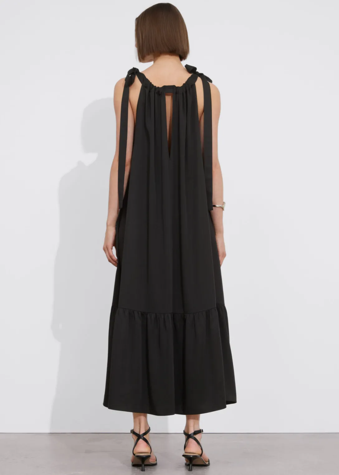 Outlet & Other Stories Gathered Sleeveless Midi Dress