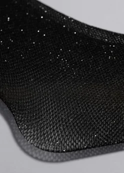 Outlet & Other Stories Glitter Fishnet Tights Black