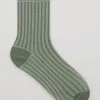 Clearance & Other Stories Glitter Rib Socks Jade