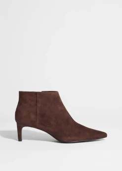 Hot & Other Stories Heeled Ankle Boots Brown Suede