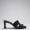 Hot & Other Stories Heeled Leather Mules Black