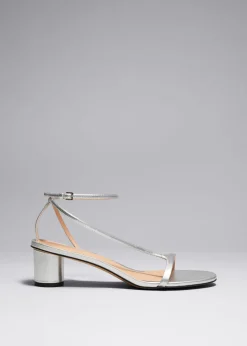 Sale & Other Stories Heeled Leather Sandals