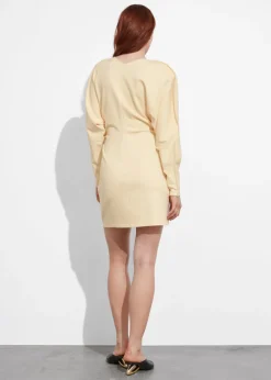 Fashion & Other Stories Hourglass Mini Dress Yellow