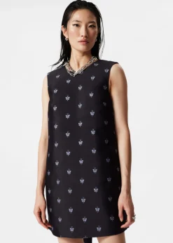 Cheap & Other Stories Jacquard Mini Dress Black