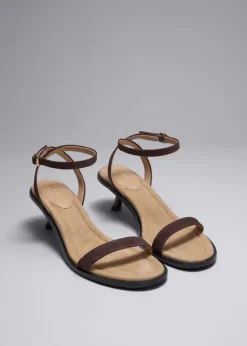 Best & Other Stories Kitten Heel Leather Sandals