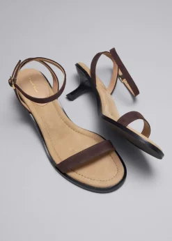Best & Other Stories Kitten Heel Leather Sandals